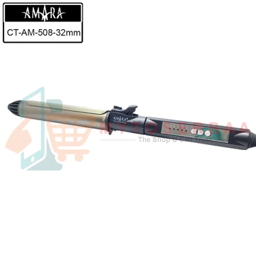 AMARA CT AM 508 Klintong Rambut Gold Tourmaline Barrel Plat Dapat Di Kunci Catokan Pengeriting