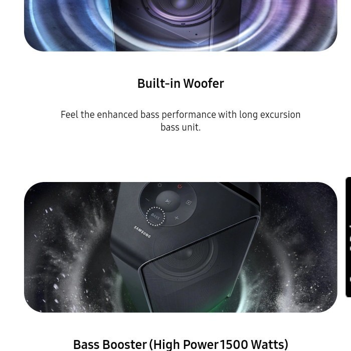 Jual Samsung MX-T70 Sound Tower Party Speaker 1500W Bluetooth Karaoke ...