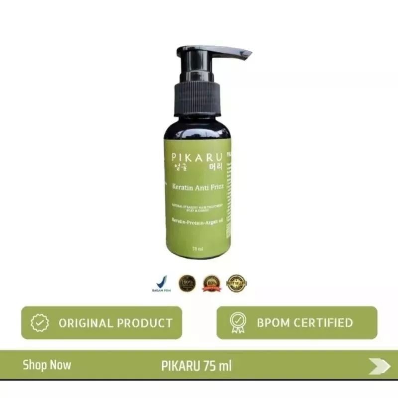Jual Pikaru Keratin Treatment Anti Frizz 75ml | Shopee Indonesia