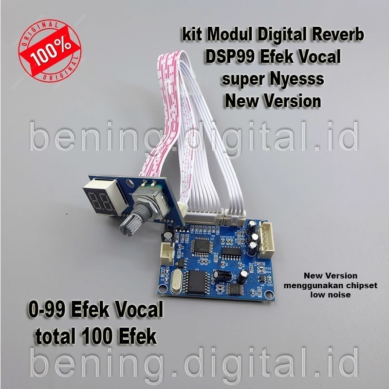 Jual KIT MODUL DIGITAL EFFECT REVERB 99 EFEK VOCAL NYESS PROGRAM 99 DSP ...