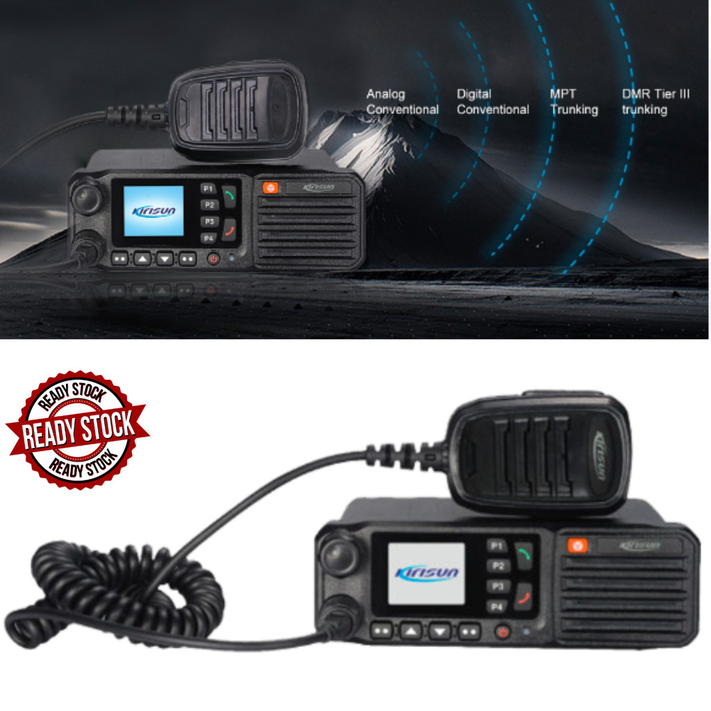 Jual KIRISUN TM840 DMR Mobile Radio Digital Two-Way Radio Dual Mode ...