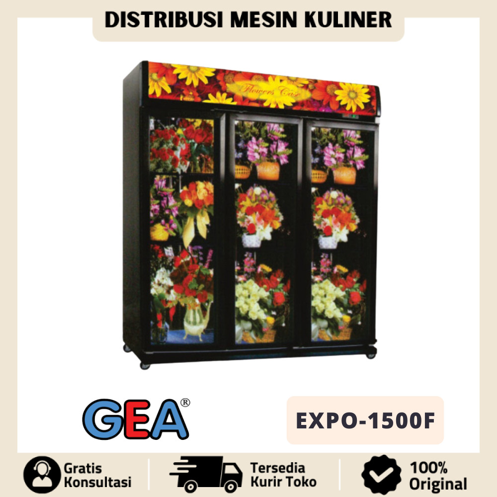 Jual FLOWER SHOWCASE GEA EXPO-1500F / EXPO-1500F KULKAS BUNGA 2 PINTU ...