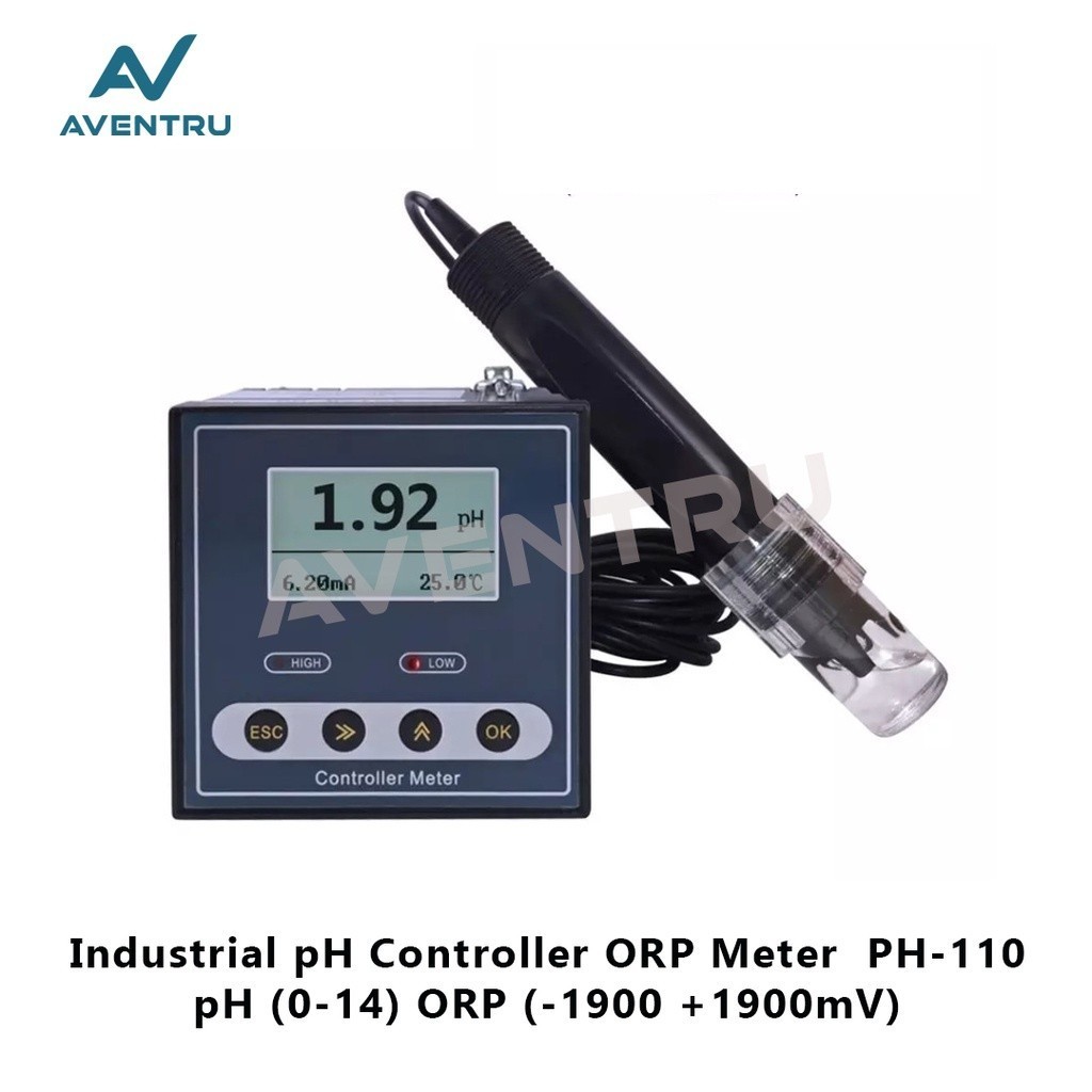 Jual Online Industrial PH Controller ORP Meter Monitor Digital 0.02pH ...