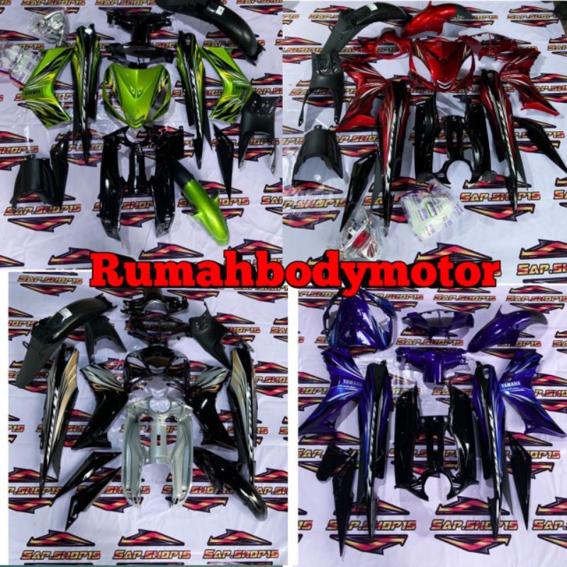 Jual FULL BODY HALUS & KASAR JUPITER MX LAMA/OLD HIJAU, MERAH, HITAM