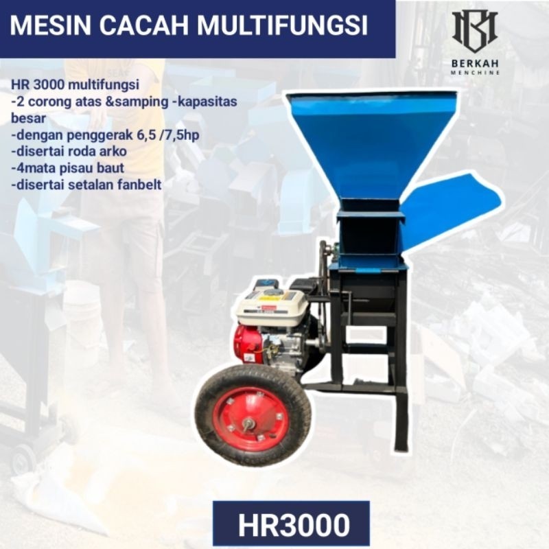 Jual Mesin cacah rumput multifungsi/mesin choper multifungsi HR3000 ...