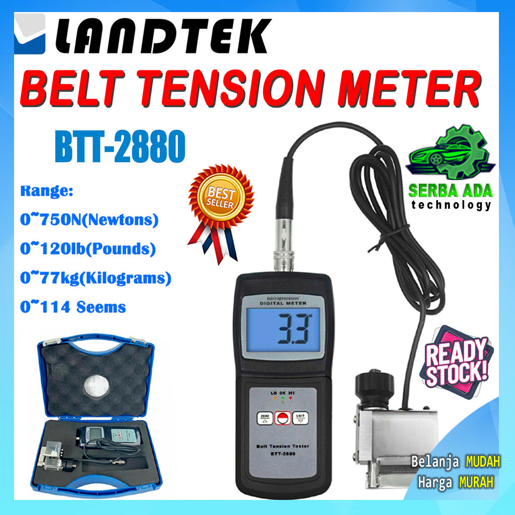 Jual Landtek BTT-2880 Belt Tension Tester BTT 2880 Ukur Kabel Tali ...