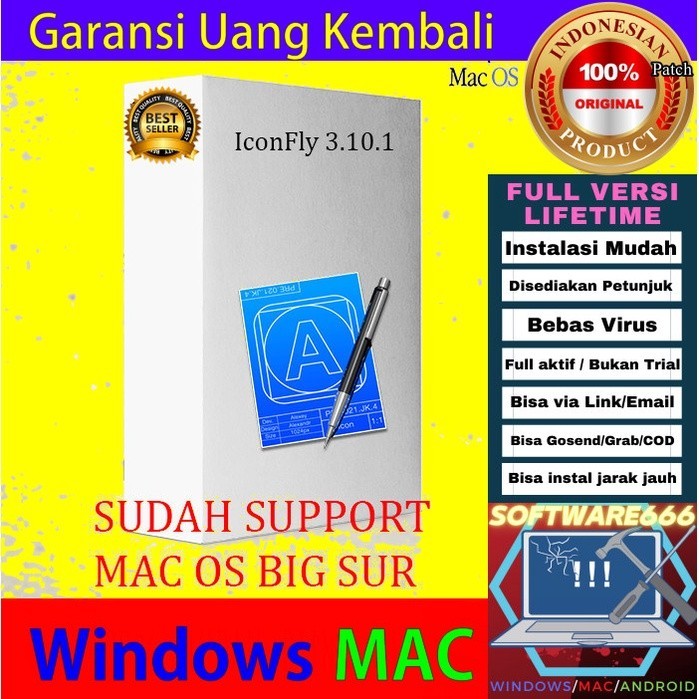 Jual Software Membuat Icon / Logo: IconFly 3 [Mac] - SOFTWARE ...