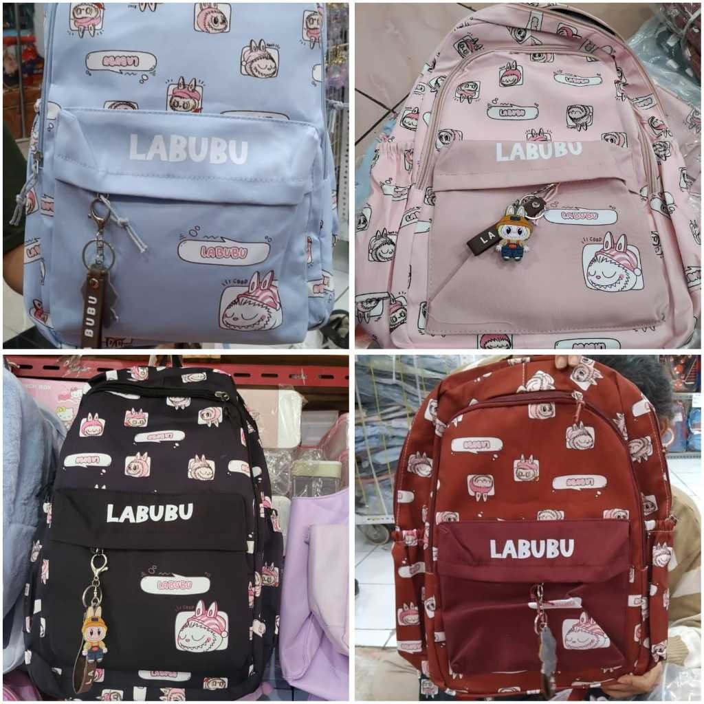 Jual Tas Ransel Labubu ukuran SD 46x33cm | Shopee Indonesia