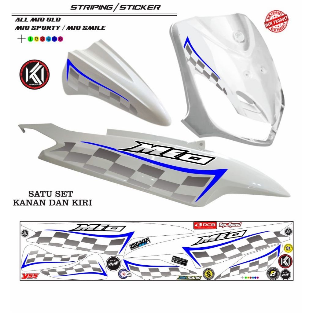 Jual STRIPING VARIASI MOTOR MIO OLD SPORTY LIST NEW SIMPEL MOTIP RACING ...