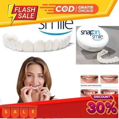 Jual Snap On Smile 100% Original Authentic Gigi Palsu 1 Set Atas Bawah ...