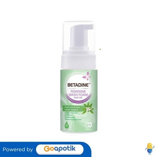 Jual Betadine Feminine Wash Foam Fresh And Active Lemon Verbena 100 Ml ...