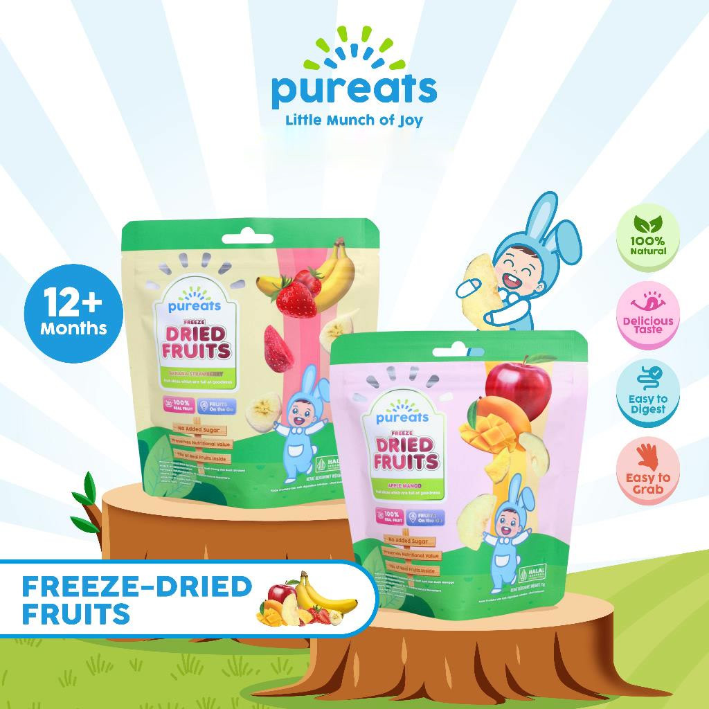 Jual Pureats Freeze Dried Fruits - Snack Buah Kering Balita | Shopee ...