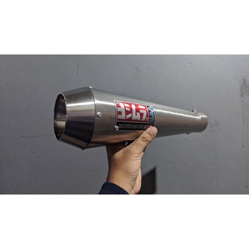Jual Knalpot Motor Racing Custom Emblem Yoshimura USA | Shopee Indonesia