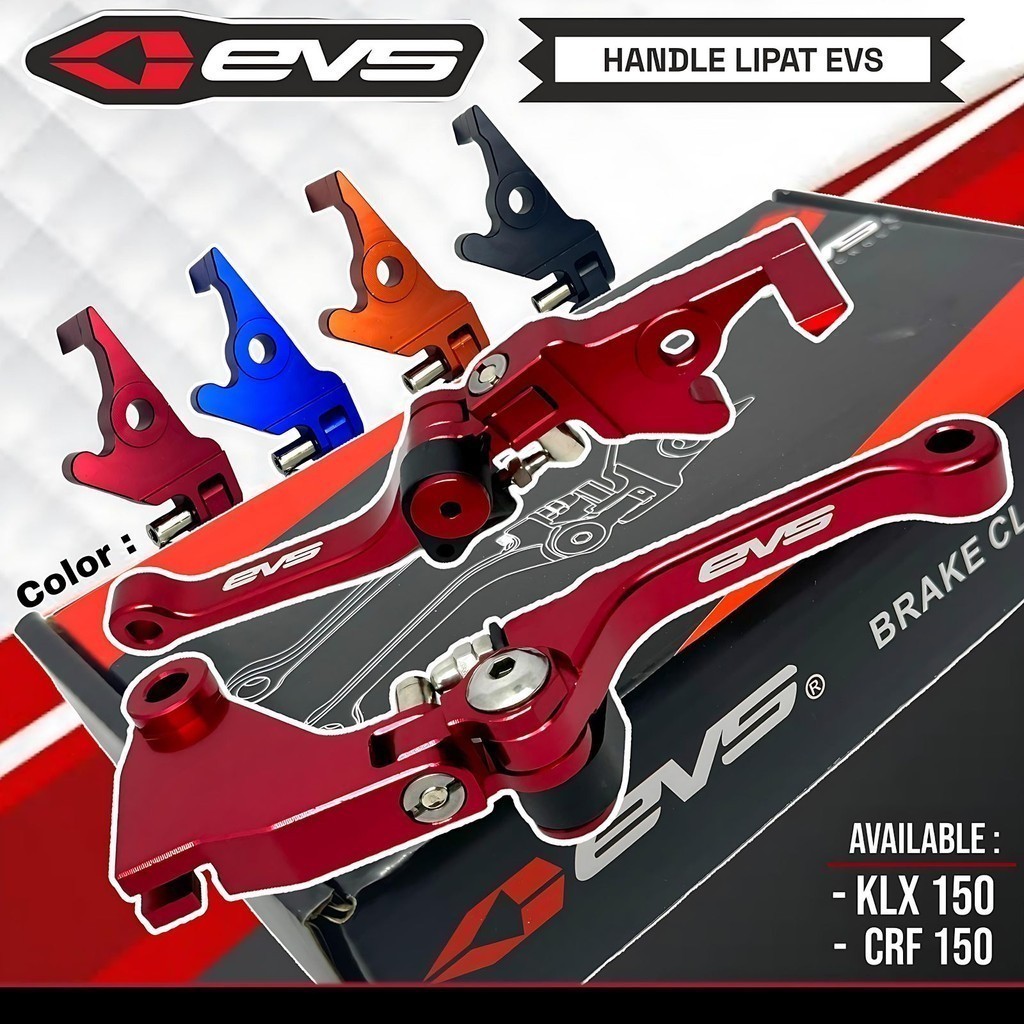 Jual HANDLE BRAKE EVS KLX 150 CRF 150 SET Kiri Kanan Lipat FULL CNC ...