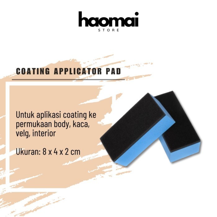 Jual Coating Applicator Pad Aplikator Block Busa Spons Coating Mobil ...