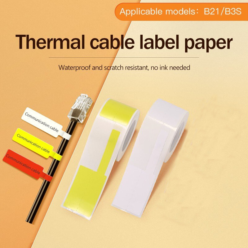 Jual Thermal Cable Label Sticker 100PCS Thermal Stiker Kabel Stiker ...