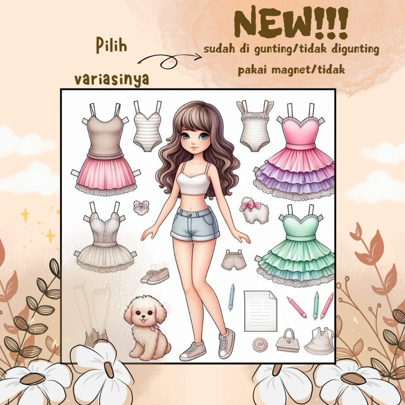 Jual PAPERDOLL PAPER DOLL BP BPAN MAINAN ANAK MAINAN KERTAS ORANG ...