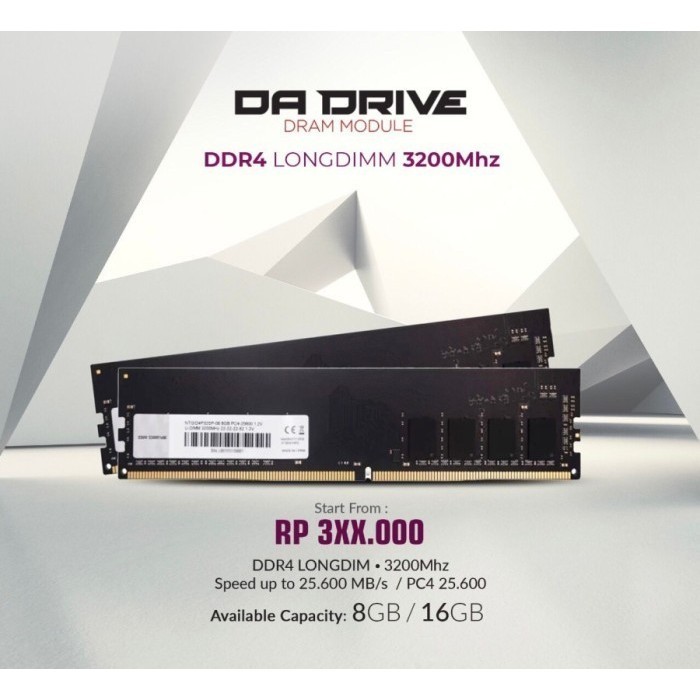 Jual RAM DA LONGDIMM 16GB DDR4 3200MHz PC4 25600 Ram PC Shopee Indonesia