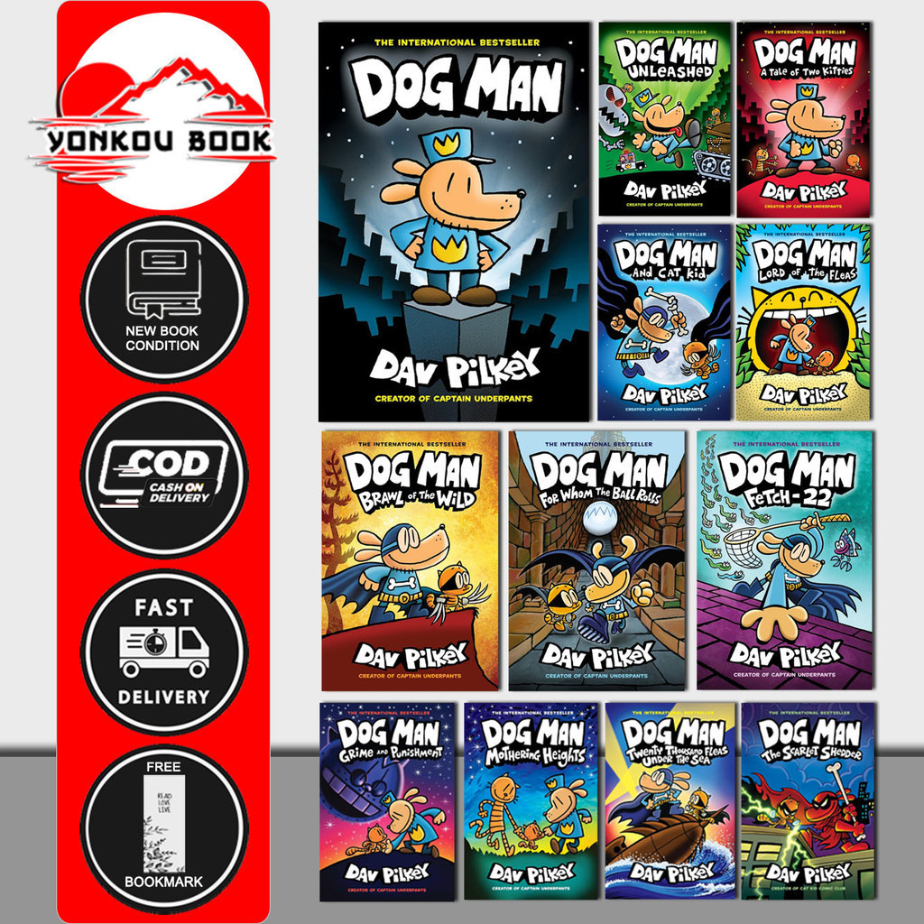 Jual Dog Man The Scarlet Shedder (12 book series) by Dav Pilkey ...