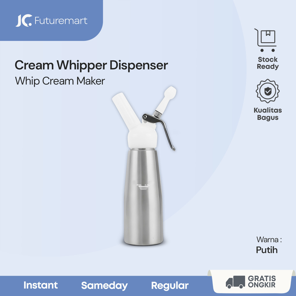 OSJCOOK 500mL Stainless Steel Whipped Cream Dispenser - Professional
