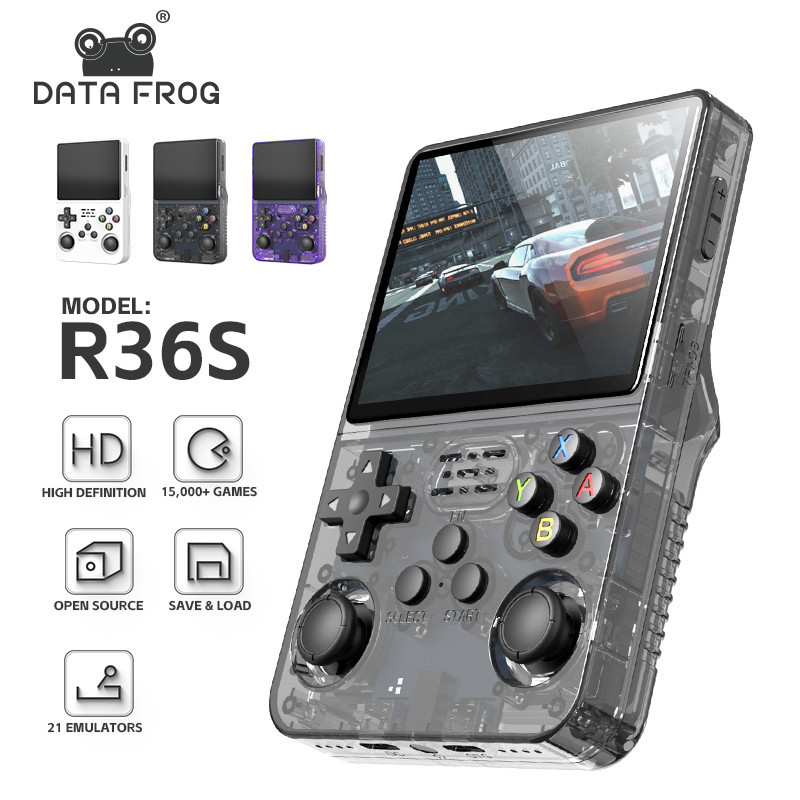 Jual Data Frog R36S Retro Handheld Video Game Console Linux System 3.5 ...