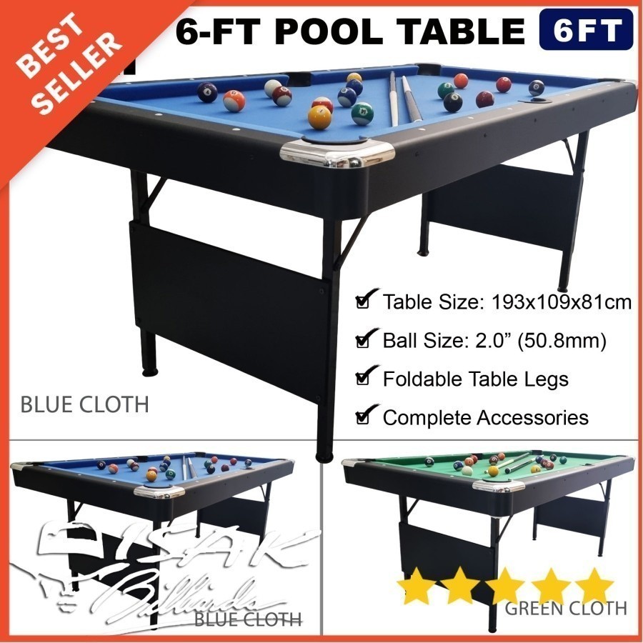 Jual MEGA PROMOSI UNTUK BULAN INI MIKI 6-ft Pool Table Meja Billiard ...