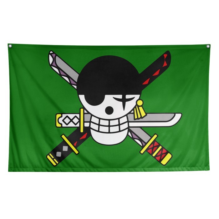 Jual Bendera One Piece Straw Hat Luffy Bajak Laut Anime Pirates
