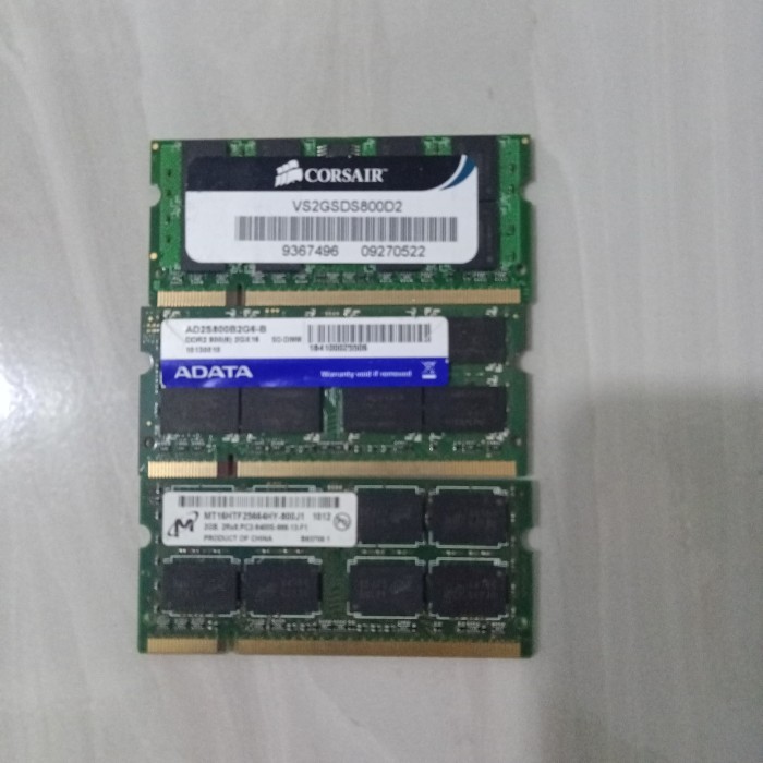 Jual memory ram laptop sodimm ddr2 2gb pc 6400 800mhz | Shopee Indonesia