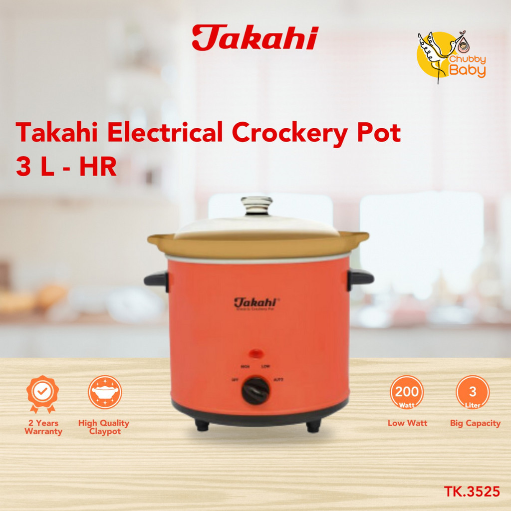 Jual Takahi Electric Crockery Pot Liter Slow Cooker Shopee