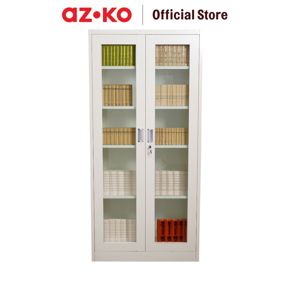 Jual AZKO Odi Becca Lemari Arsip Kantor Swing Door Glass File Cabinet ...