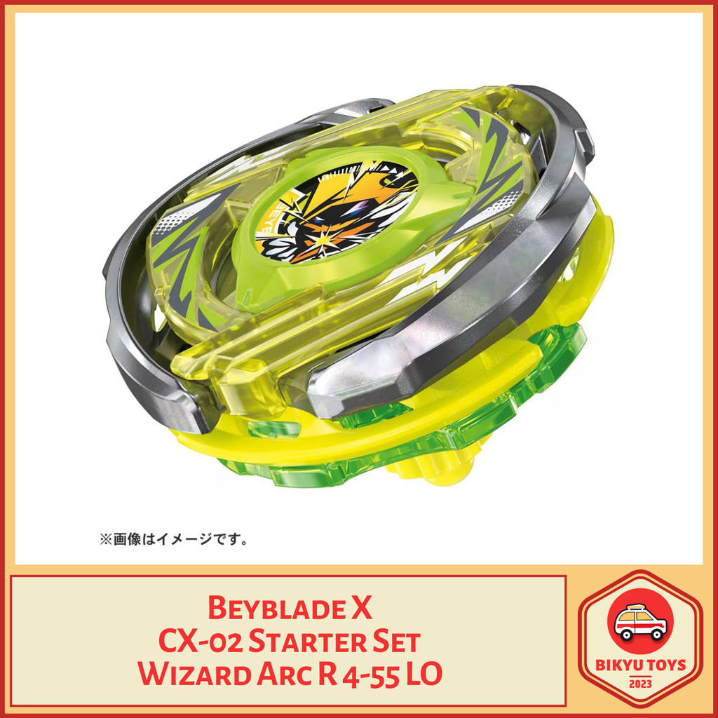 Jual Beyblade X CX-02 Wizard Arc Round Ratchet 4-55 Bit LO Low Orb ...