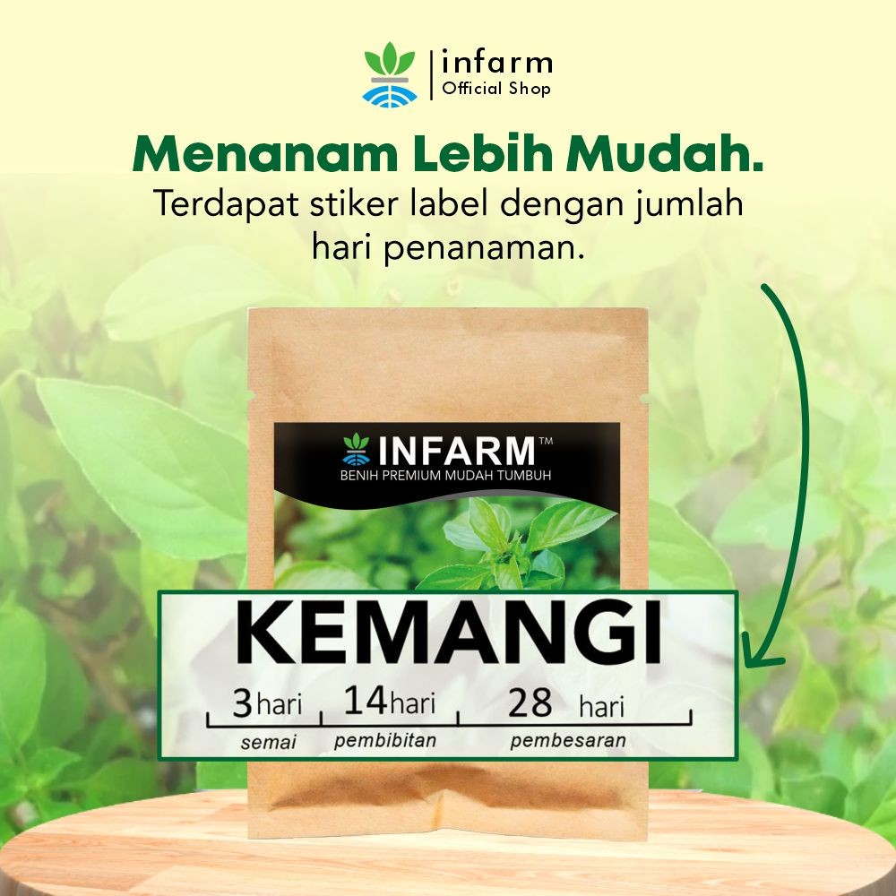 Jual INFARM - Benih Bibit Biji Super Daun Kemangi Unggul Benih Premium ...