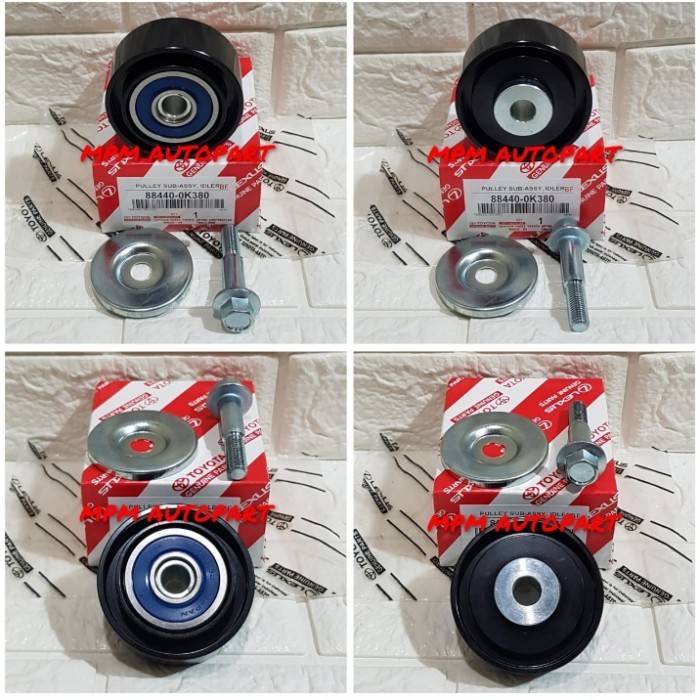 Jual Ready bearing pulley pully idler ac tensioner fan belt innova ...