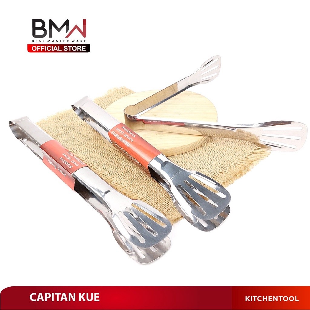 Jual SB-S04 Capitan Makanan Stainless Steel Jepitan Kue Pencepit Roti ...