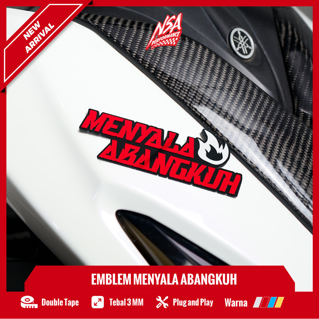 Jual Nsa Emblem Menyala Abangkuh Emblem Sticker Timbul Stiker D