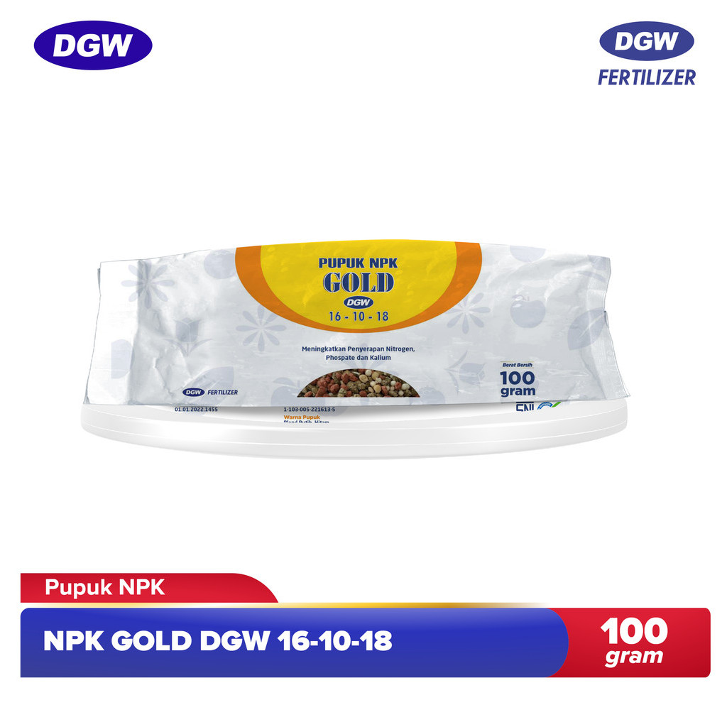 DGW - Pupuk NPK Gold 16-10-18 @100 Gram