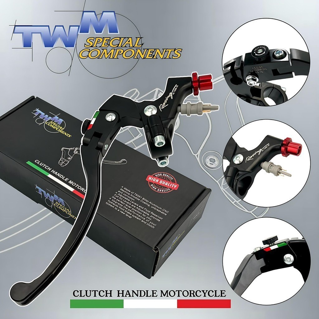 Jual Clutch Handle Kiri TWM Handle Kopling kiri Plus Switch Rem Black ...