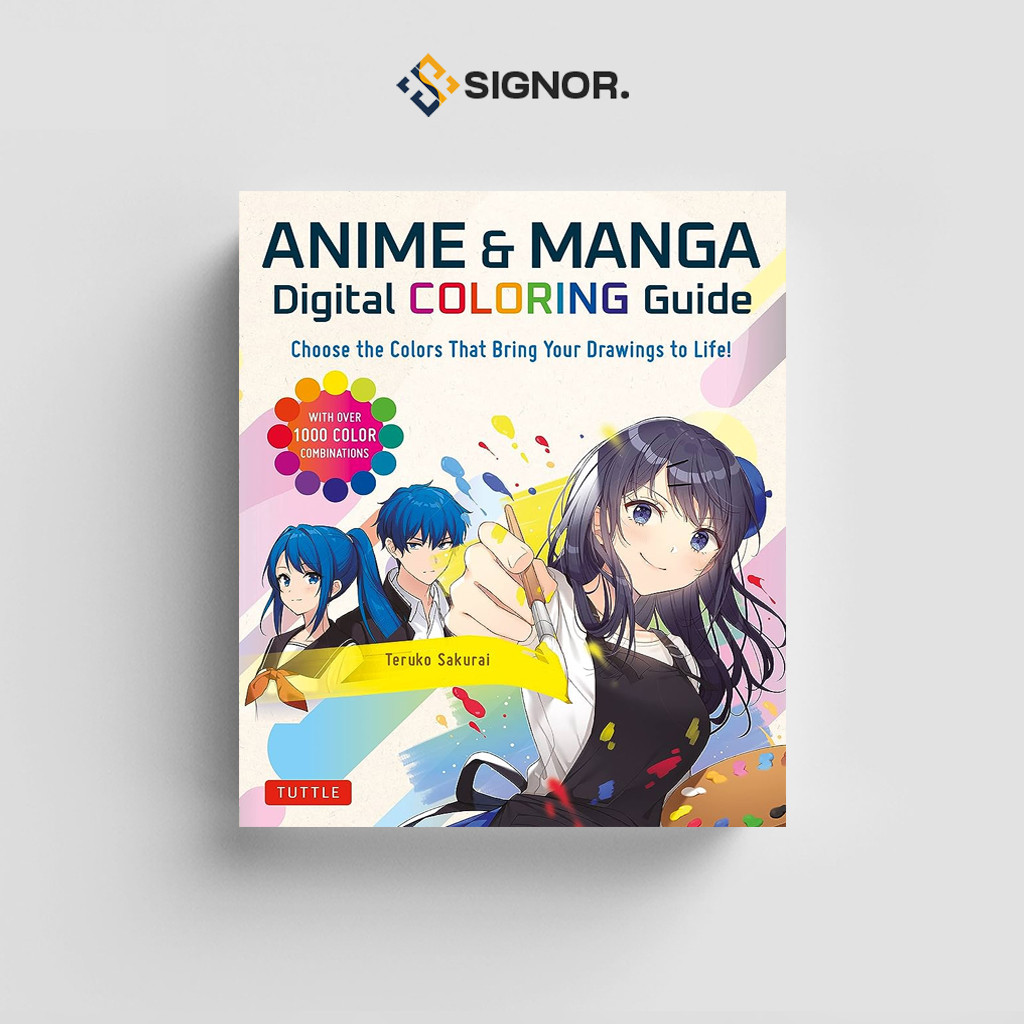 Jual [ENG1834] Anime & Manga Digital Coloring Guide: Choose the Colors ...