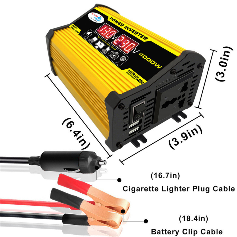 Jual Portable Inverter Car Power Inverters DC12Volt To AC110/220Volt ...