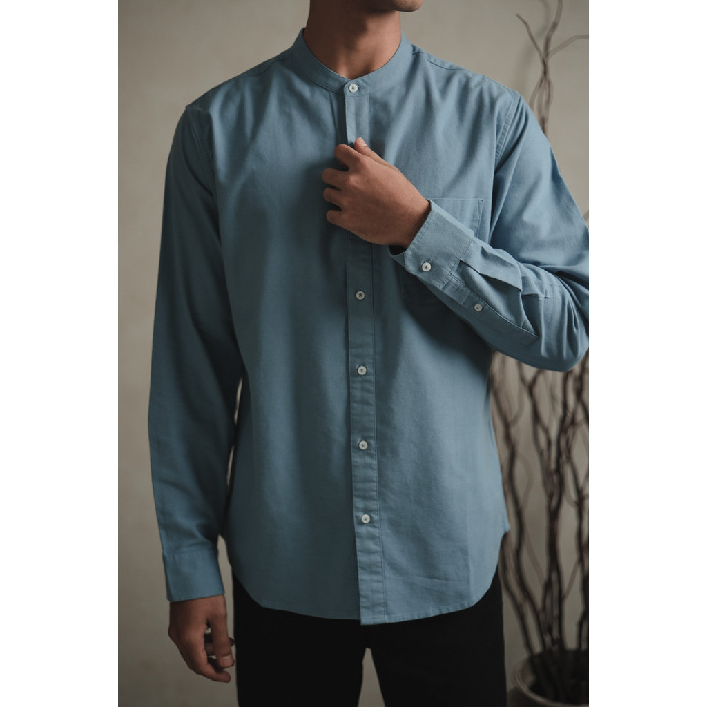 Jual Larusso Khair Collection - Kemeja Koko Rami Basic Polos Pria ...
