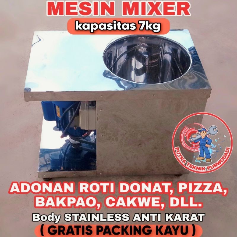 Jual Mesin Mixer Adonan Roti Donat Pizza Bakpao Cakwe Mixer Pengaduk Tepung Adonan Kue Mixer