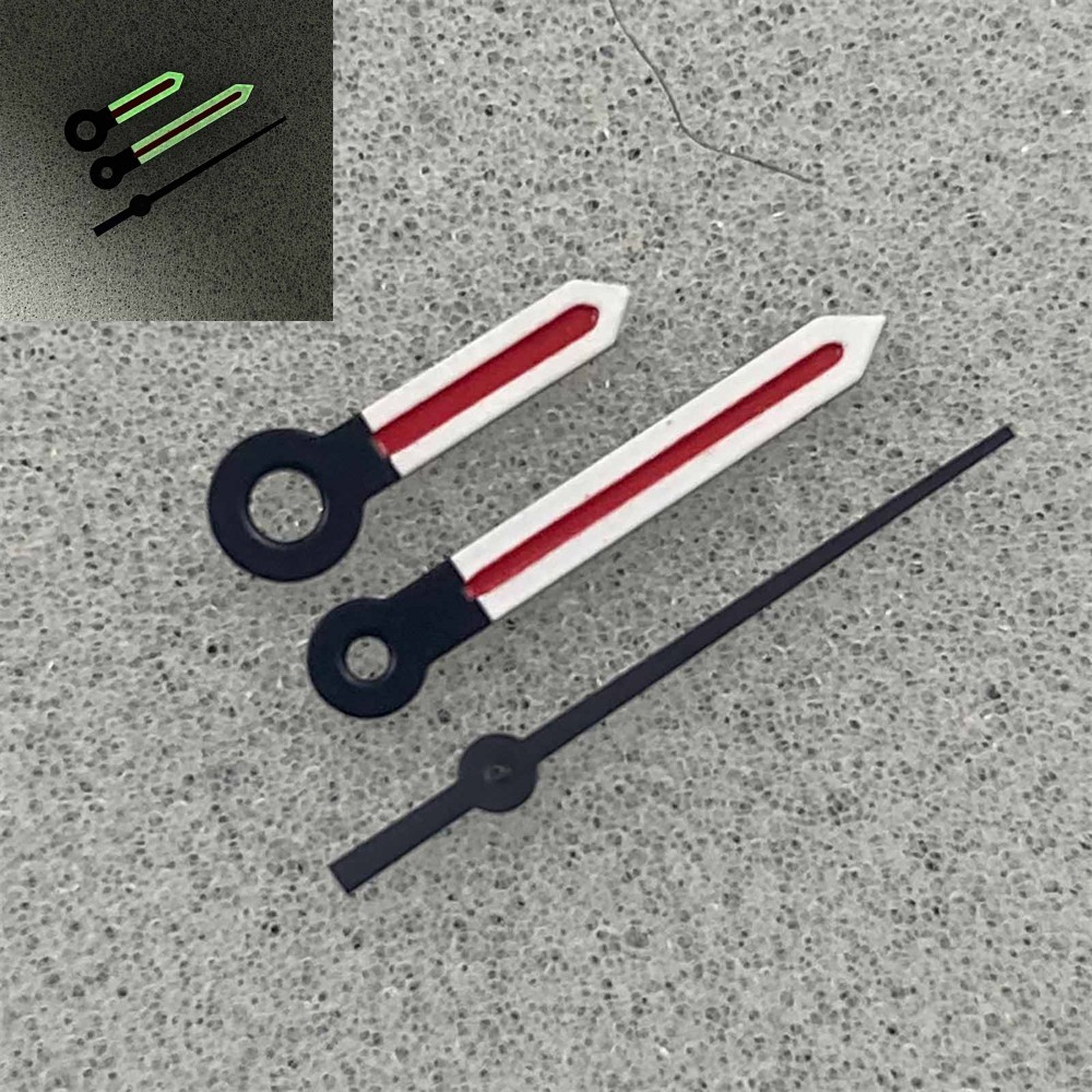 Aiguilles De Montre Luminescentes Vertes Pour Mouvement NH35/NH36 - Kit De Rechange, Neuf
