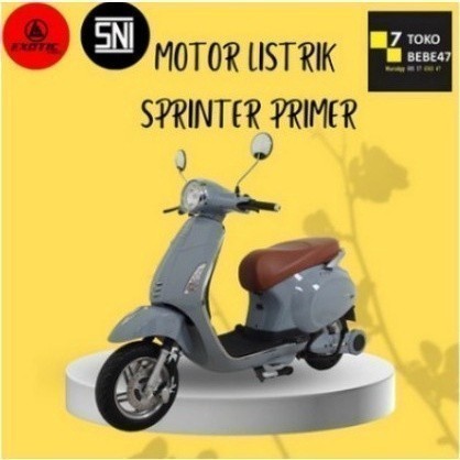 Jual Sepeda Motor Listrik Exotic SPRINTER PRIME 1500 Watt Garansi ...