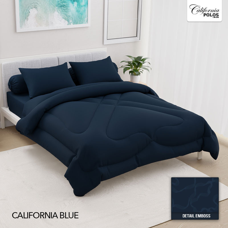 Jual CALIFORNIA Bed Cover King Fitted Polos Emboss 180x200 California ...