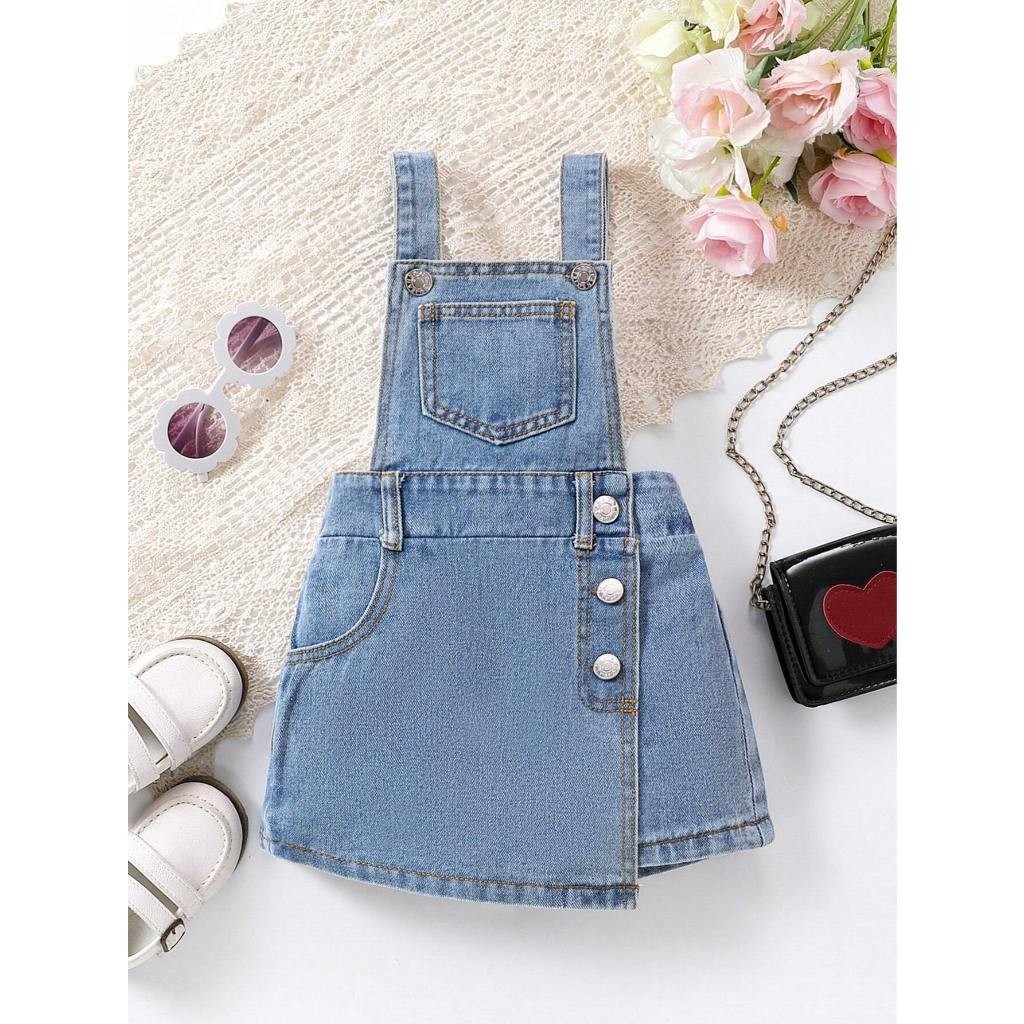 Jual Overall Rok Pendek Jeans Anak Perempuan 1-7 Tahun - Jumpsuit ...