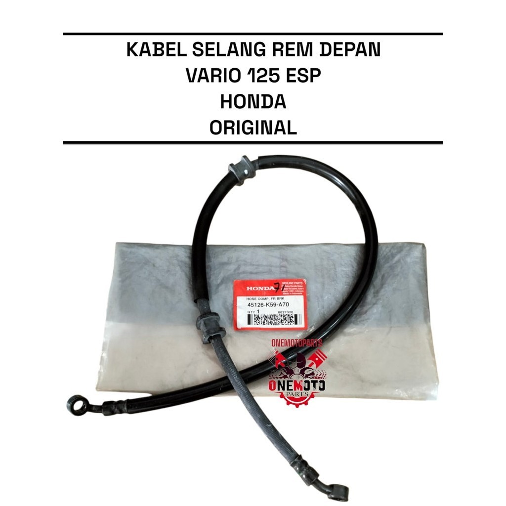 Jual KABEL SELANG REM DEPAN VARIO 125 ESP HONDA 45126-K59-A70 ORIGINAL ...