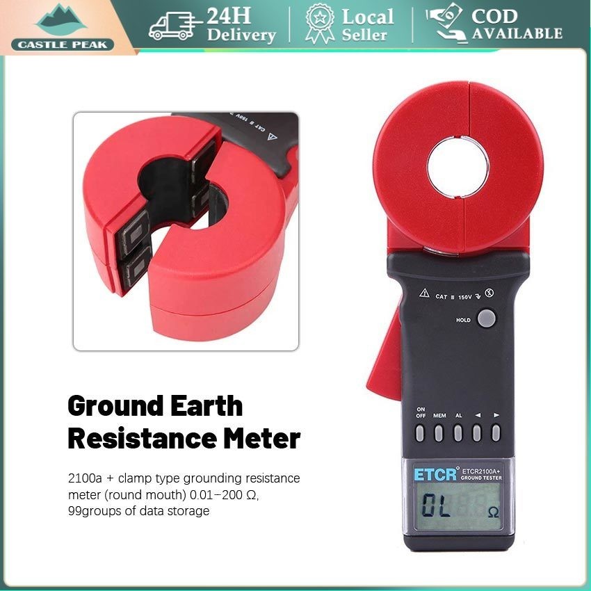 Clamp Meter ETCR2100A+ Resistance Tester Clamp Meter ETCR2100A+ Resistance Tester