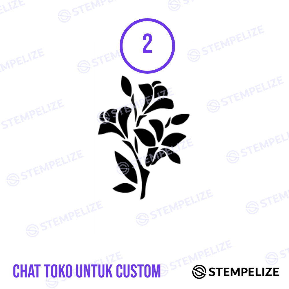 Jual Stempel Bunga Custom Desain | Shopee Indonesia