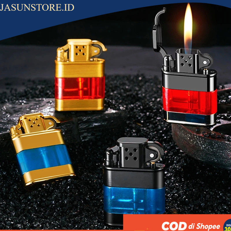 Jual KOREK API GAS TABUNG TRANSPARAN KOREK RODA API KLASIK | Shopee ...