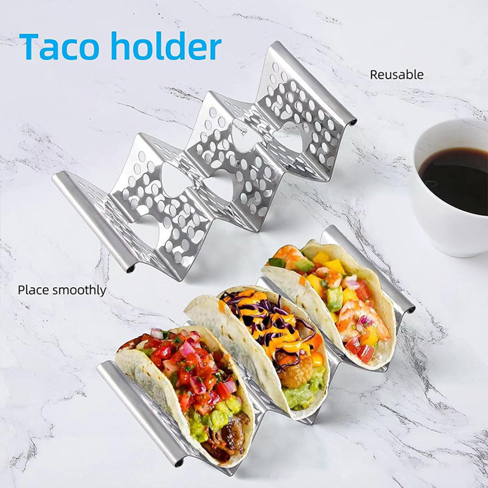 Jual Mexican Roll Rack Taco Holder Stainless Steel Taco Holder Wave ...
